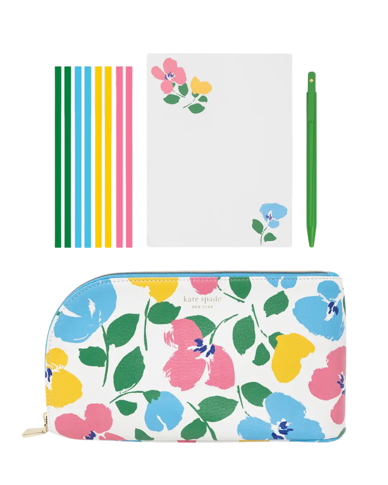 Katespade Painterly Bouquet Desk Essentials Pouch