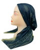 Revaz Black/Olive Paisley Adjustable Pre-Tied Bandanna with Velvet Grip