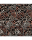 Cherie Brown Geometric Leopard Design Adjustable Pre-Tied Open Back Bandanna