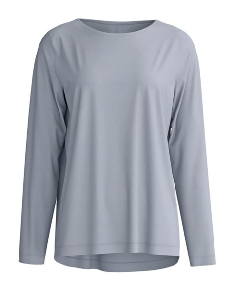 Calida Passat Grey DSW Warming Long Sleeve Top & Long Pants Modal Pajamas Set