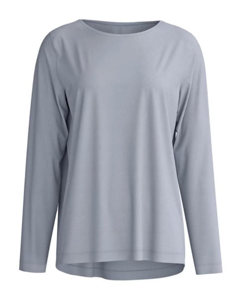 Calida Passat Grey DSW Warming Long Sleeve Top & Long Pants Modal Pajamas Set