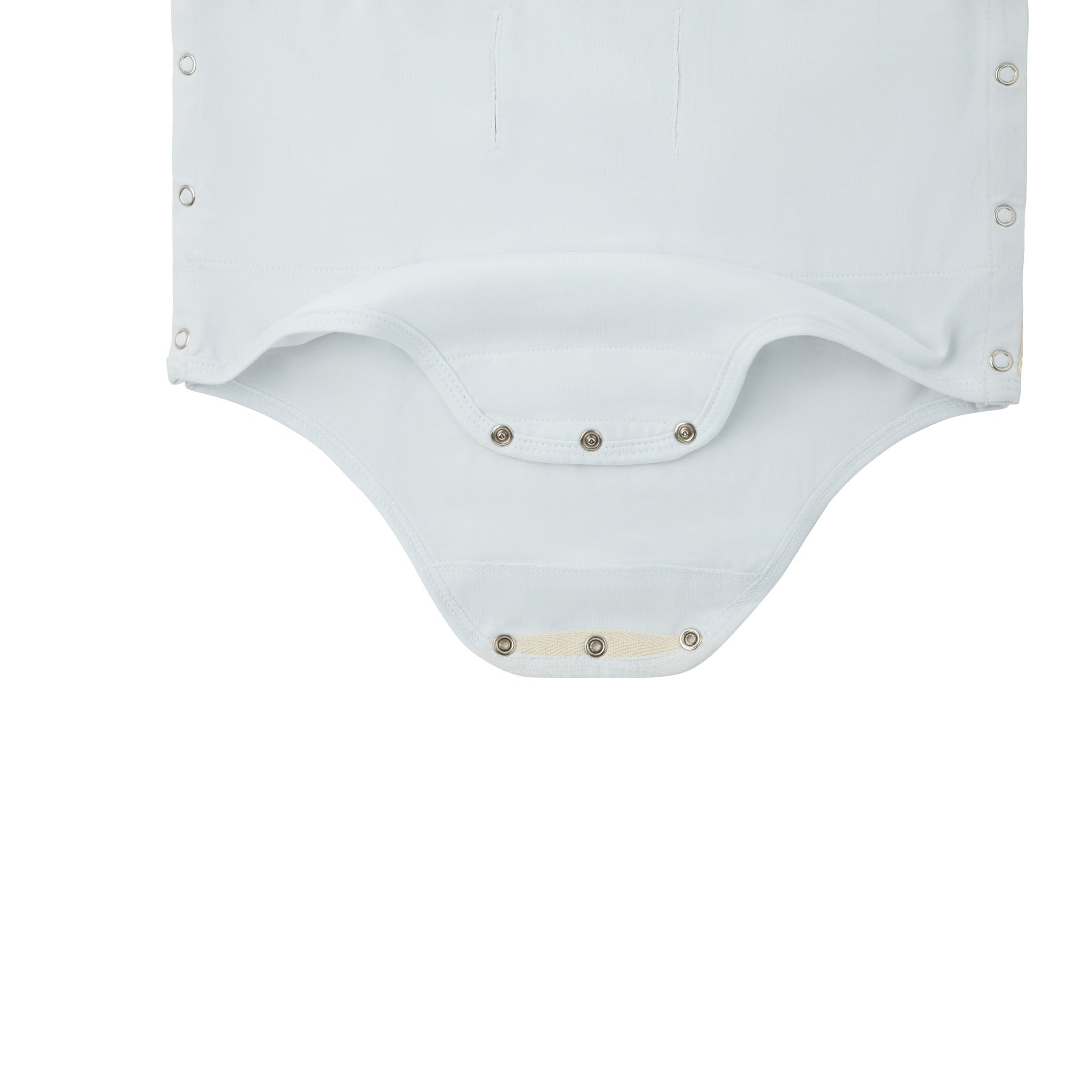 Buttermint White Beginner's Snapped Bodysuit with Shelf Bra / 2 Pack