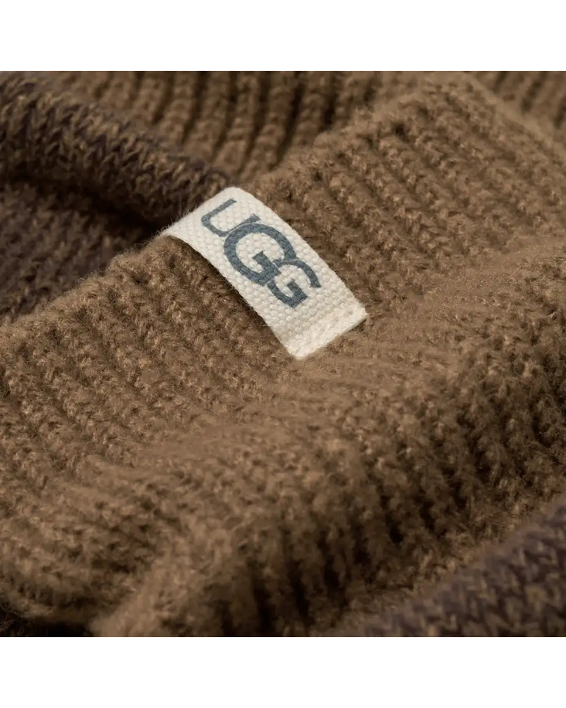 UGG 1153340 Coffee Grounds Rib Knit Slouchy Quarter Socks