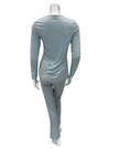 Oh! Zuza Mint Swirl Design Lace V Neck Modal Pajamas Set