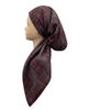 Revaz Burgundy Mini Shapes Pre-Tied Bandanna with Velvet Grip