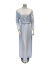 Pen-ky White Embroidered Flowers Cotton Nursing Nightgown