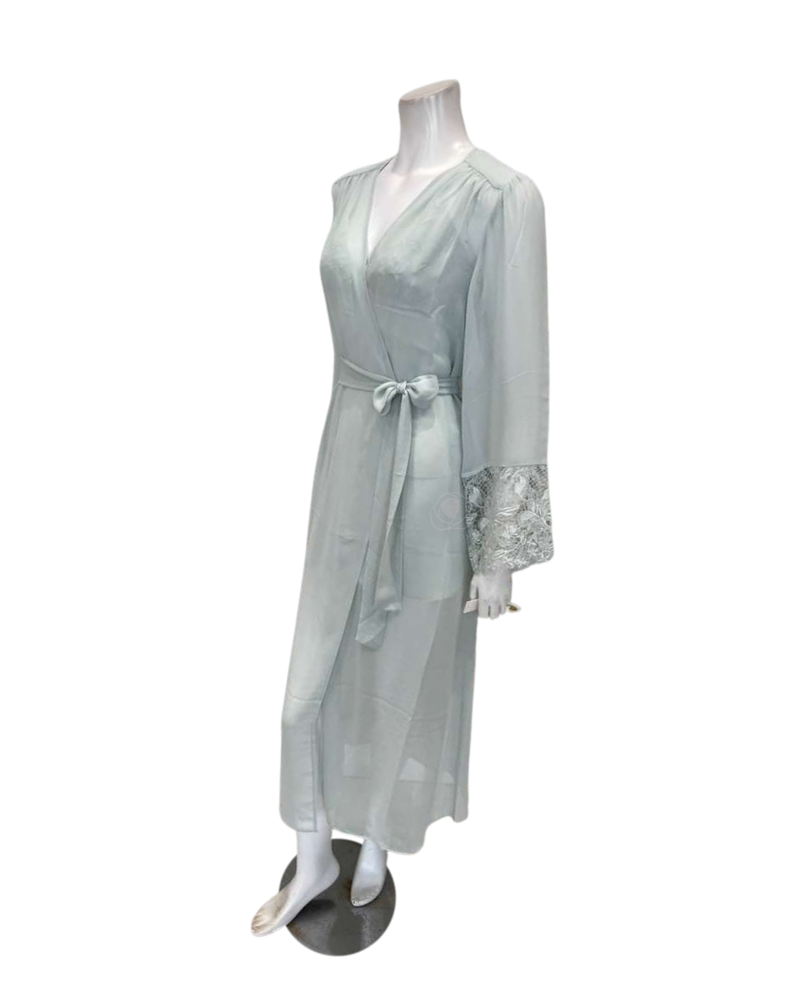 Rya Collection Lagoon Duchess Babydoll Chemise & Robe Set