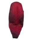 It's Younique Maroon Tie Dye Waffle Fabric Pre-Tied Open Back Bandanna with Velvet Grip