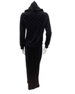 Seashells Black Textured Terry Hoodie & Solid Black Maxi Skirt Myselflingerie.com