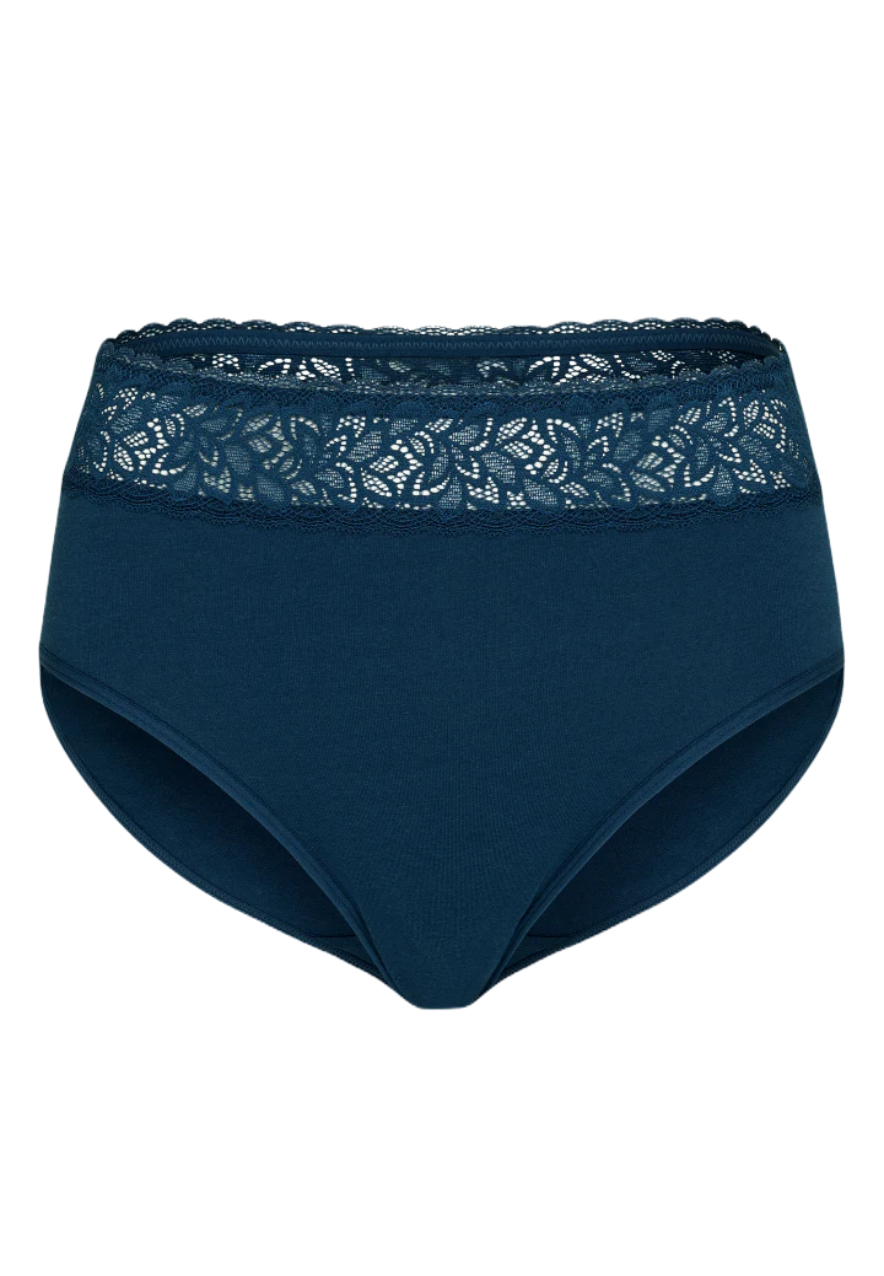 PT0026 Wild Ginger Cotton with Lace Hipsters 3 Pk Myselflingerie.com