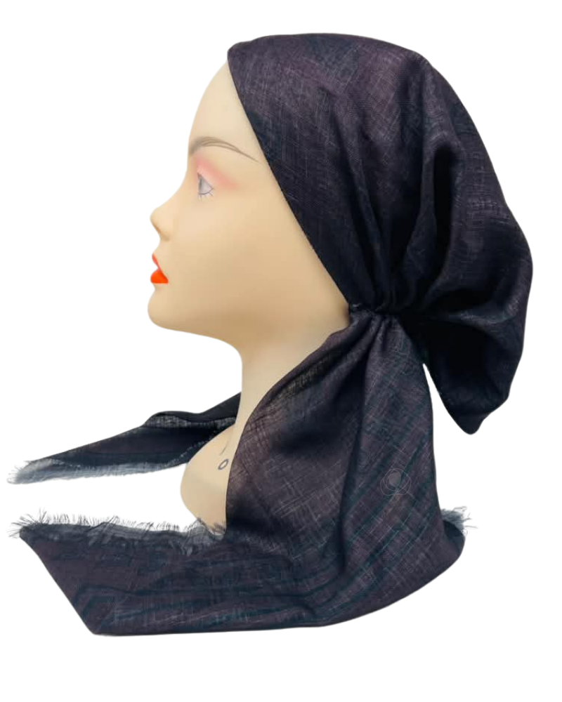 Revaz Burgundy Paisley Adjustable Pre-Tied Bandanna with Velvet Grip