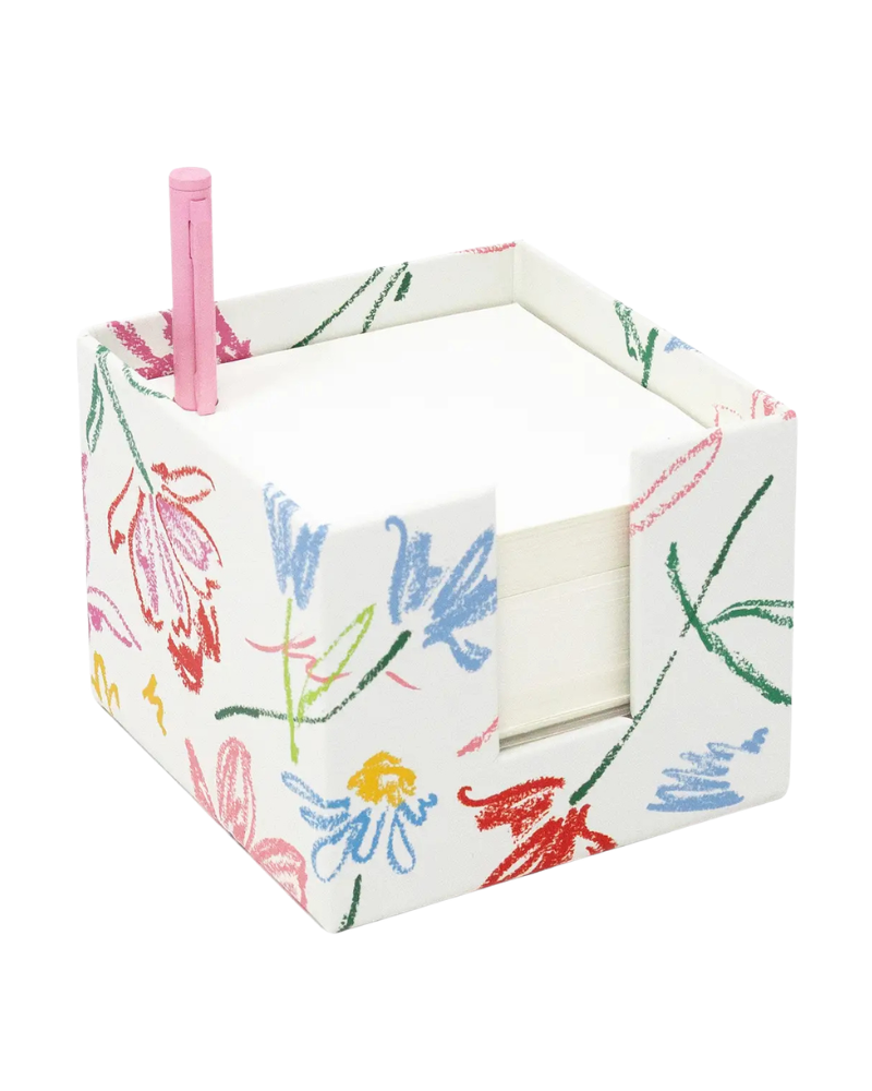 266087 Joyful Garden Note Cube with Pen
