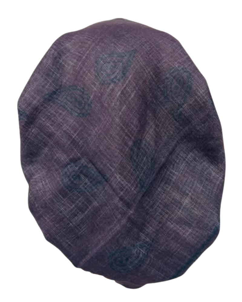 Revaz Burgundy Paisley Adjustable Pre-Tied Bandanna with Velvet Grip