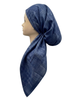 Revaz Chambray Mini Shapes Pre-Tied Bandanna with Velvet Grip