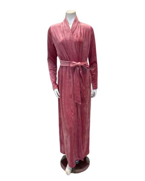 Pen-ky 29937 Mauve Pink Crushed Velvet Morning Robe Wrap