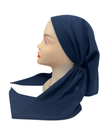 It's Younique OB-FAV-NVY Solid Navy Favorite Fabric Pre-Tied Open Back Bandanna with Velvet Grip