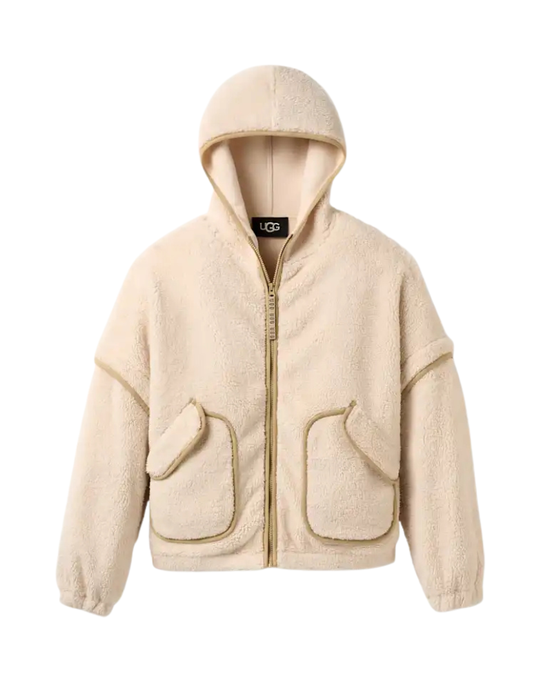 UGG 1173191 Cream Mariella UGGfluff Zip Hoodie