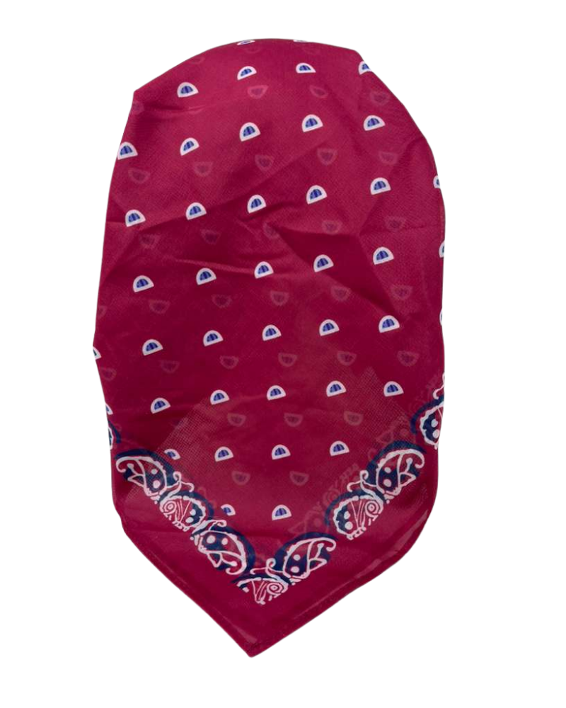 Ahead Pink Heritage Versatile Short Tails Adjustable Open Back Pre-Tied Bandanna