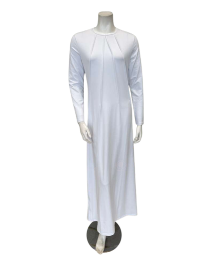 12961 White Tucks Cotton Pull On Nightgown