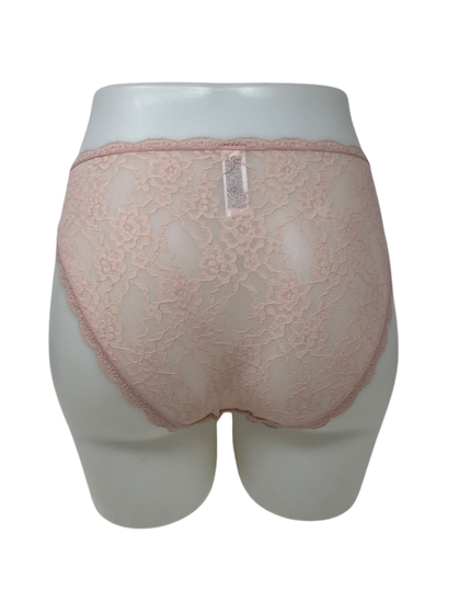 Btemptd Blush Pink Effortlessly Lace Hi Leg Brief
