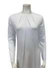 12961 White Tucks Cotton Pull On Nightgown