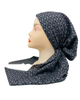 Revaz Chambray Mini Shapes Pre-Tied Bandanna with Velvet Grip