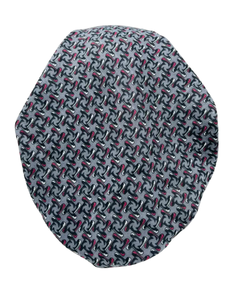 Revaz Chambray Mini Shapes Pre-Tied Bandanna with Velvet Grip