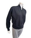 Spanx Very Black Pintuck Track Jacket