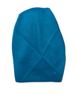 It's Younique Teal Shimmer with Black Border Pre-Tied Open Back Bandanna with Velvet Grip