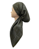 Revaz Olive Mini Shapes Pre-Tied Bandanna with Velvet Grip