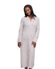 Barefoot Dreams Stone Cozy Chic Full Zip V Neck Lounge Robe