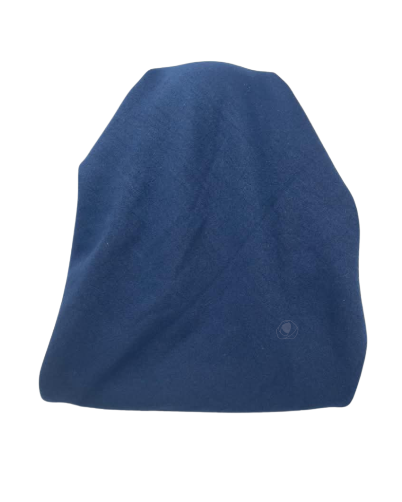 It's Younique OB-FAV-NVY Solid Navy Favorite Fabric Pre-Tied Open Back Bandanna with Velvet Grip