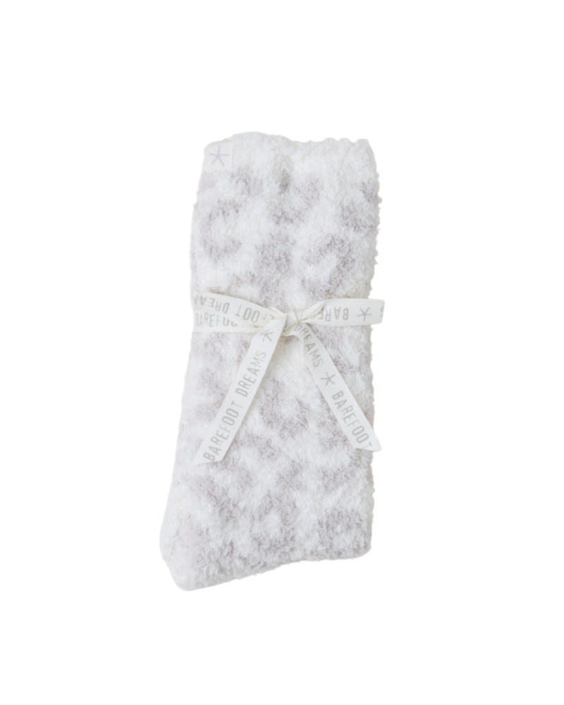 Barefoot Dreams BDWCC1783 Cream/Stone Barefoot in the Wild Socks