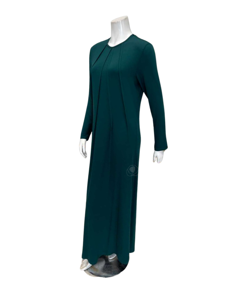 11961 Teal Green Tucks Modal Pull On Nightgown