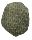 Revaz Olive Mini Shapes Pre-Tied Bandanna with Velvet Grip