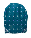 Ahead Teal Heritage Versatile Short Tails Adjustable Open Back Pre-Tied Bandanna