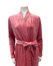 Pen-ky Mauve Pink Crushed Velvet Morning Robe Wrap