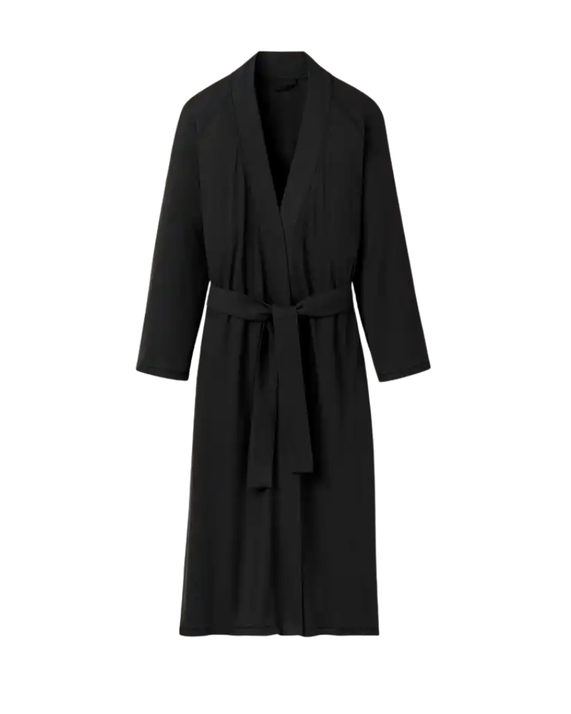 UGG Black Myra Rib Robe