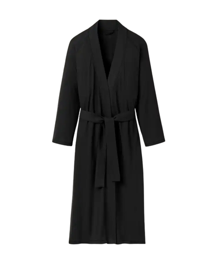 UGG Black Myra Rib Robe