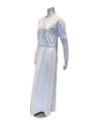 Pen-ky White Embroidered Flowers Cotton Nursing Nightgown