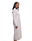 Barefoot Dreams Stone Cozy Chic Full Zip V Neck Lounge Robe