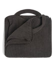 Barefoot Dreams Carbon CozyChic Rib Travel Blanket