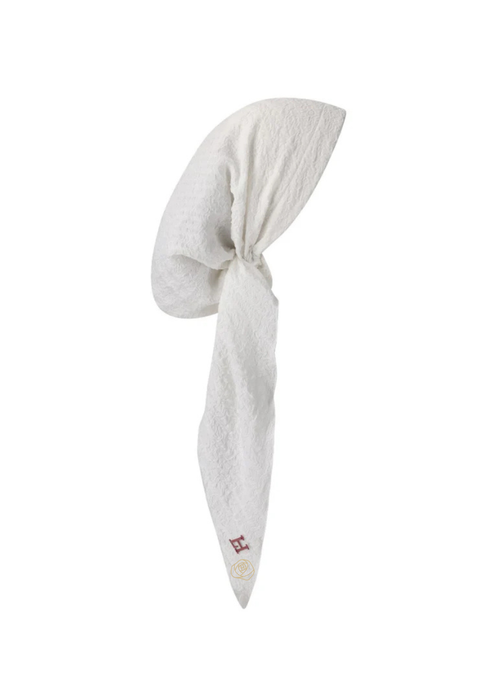 Lizi Headwear T-C-BX-2502 White Shadow Wave Adjustable Pre-Tied Bandanna with Velvet Grip Myselflingerie.com