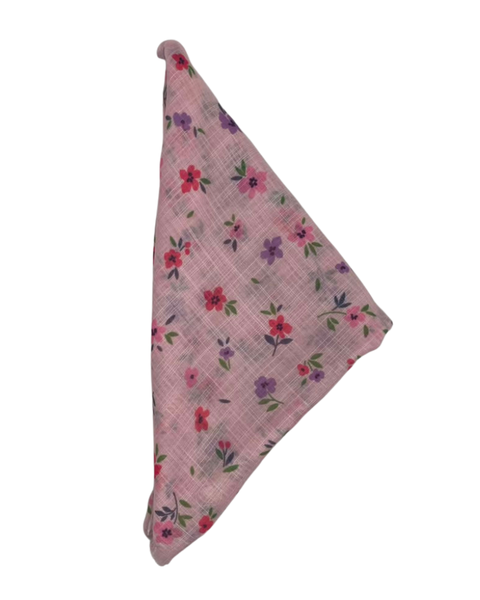 TYED Baby Pink Flower Triangle with Full Non Slip Grip