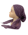 Ahead P2796 Lavender Imprint Classic Fit Pre-Tied Bandanna Myselflingerie.com