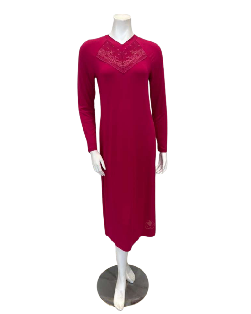 Oh! Zuza V20 Ruby and Lace Modal Nightshirt
