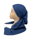 It's Younique PP-SOL-BL Solid Blue Pre-Tied Bandanna with Velvet Grip Myselflingerie.com