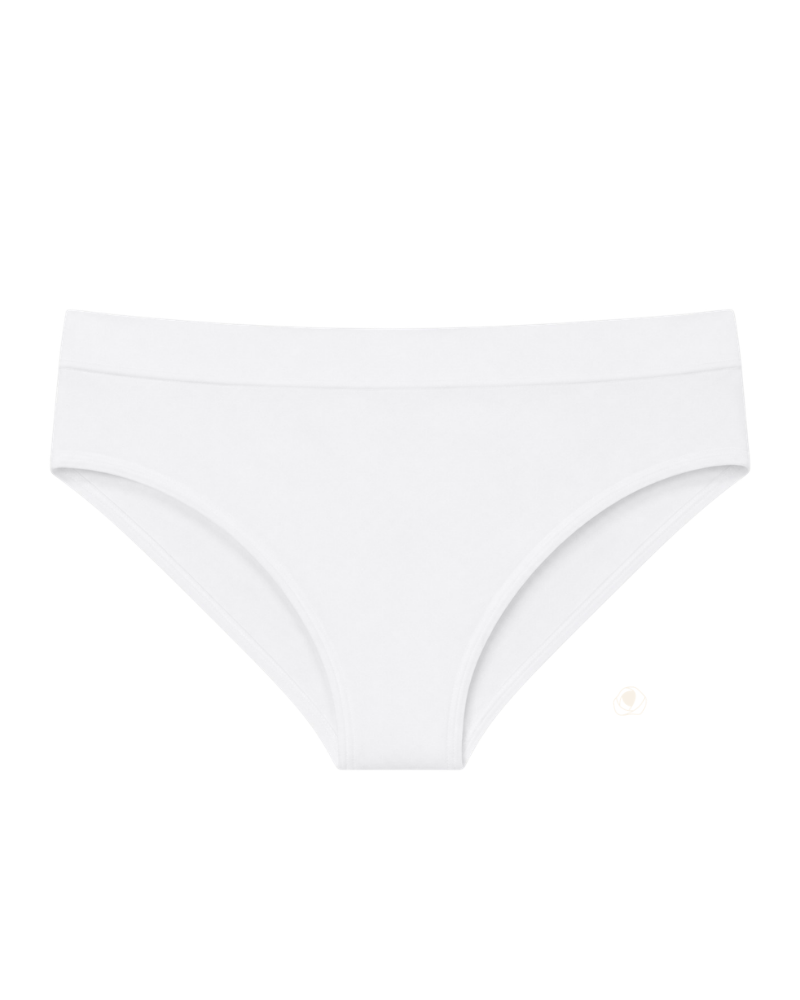 Jockey White Microfiber Matte & Shine Seamfree Modal Bikini Myselflingerie.com