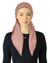 Cherie Solid Lilac Fringe Edge Adjustable Closed Back Pre-Tied Bandanna