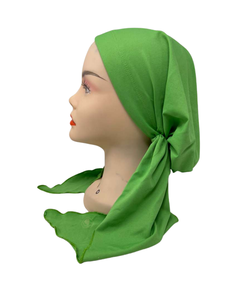 It's Younique Green Swim Pre-Tied Bandanna with Velvet Grip Myselflingerie.com